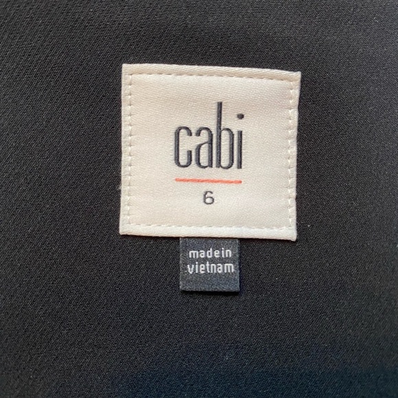 Cabi Classic Black Trousers Sz 6 Smooth Front Back Zip Closure - Picture 11 of 13